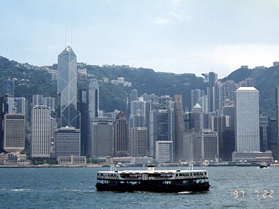香港島を眺める